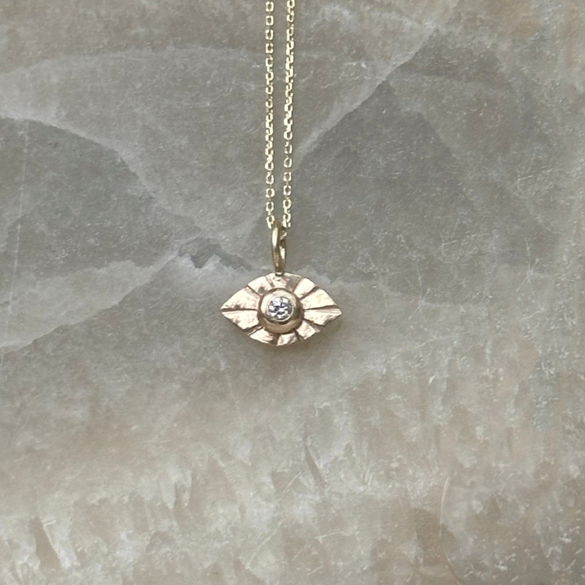 Small eye necklace
