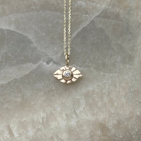 Small eye necklace