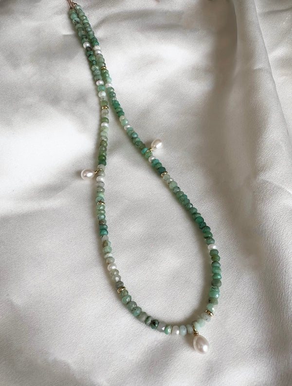 Chrysoprase necklace