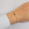 Gold bracelet with black tourmaline