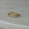 Fine hammered ring