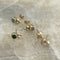 Earring with gold details