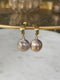 Hoop earrings with pearl