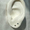 Silver dot earring