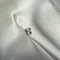 Silver dot earring