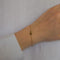 Gold bracelet with pink tourmaline