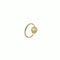 Twist earring with drop