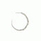 Snake hoop large silver