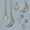 Diamond star earring