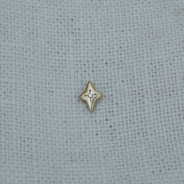 Diamond star earring