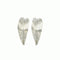 Leaf hoop earrings