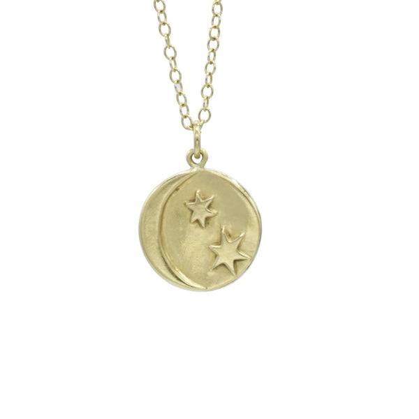 Moon and stars necklace