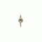 Twist earring with gemstone