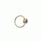 Twist earring with gemstone