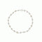 Silver and rose quartz bracelet