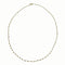 Gold necklace with golden pyrite beads