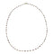 Gold necklace with pink tourmaline beads