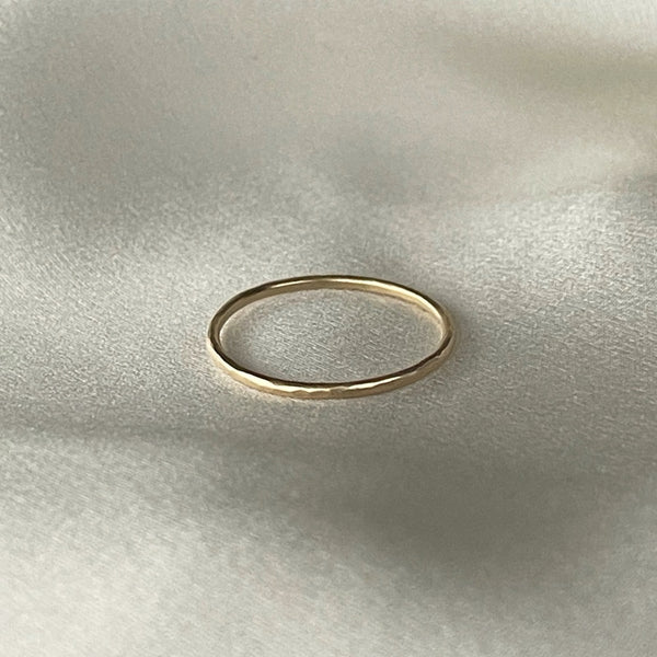Fine hammered ring