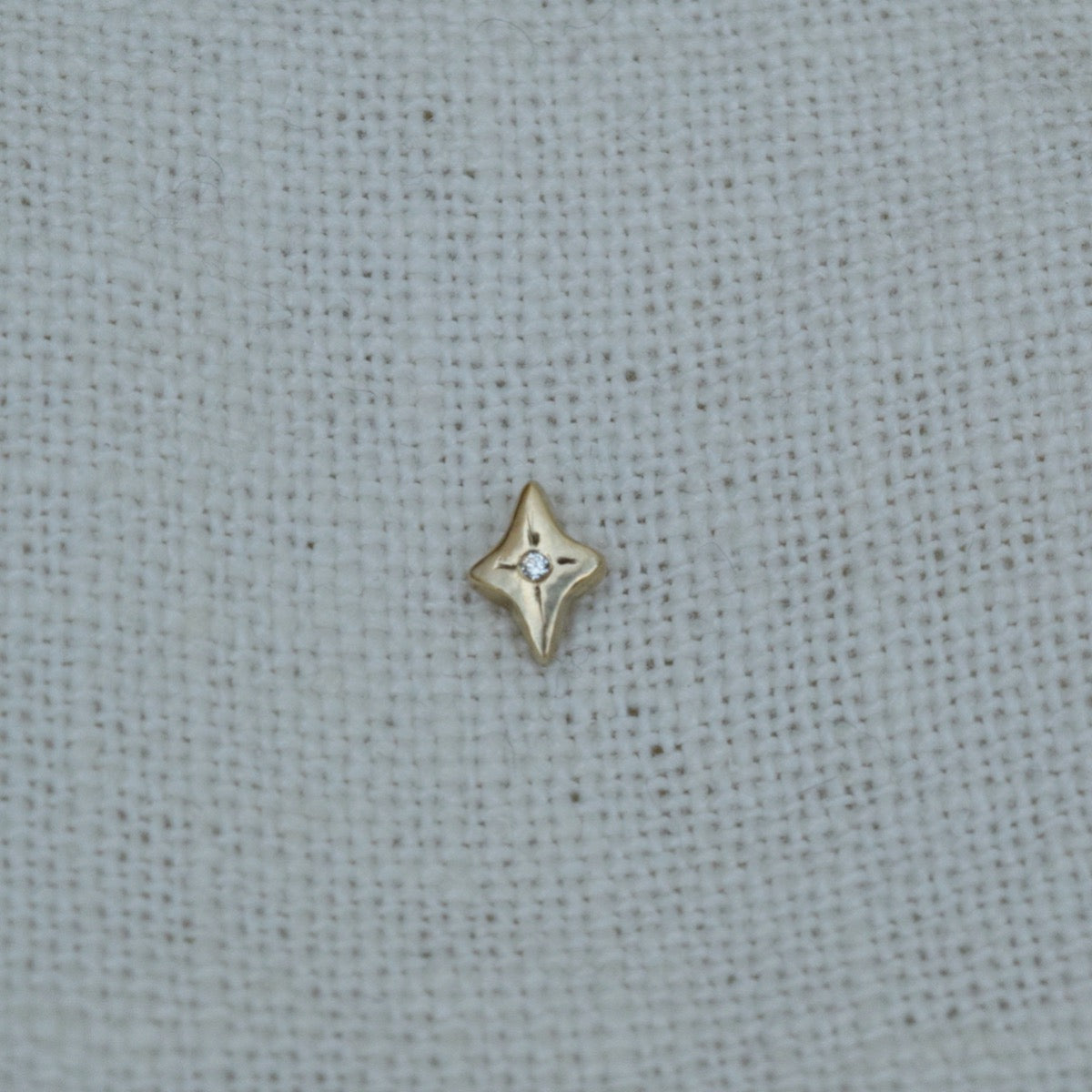 Diamond star earring
