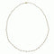 Gold necklace with moonstone beads