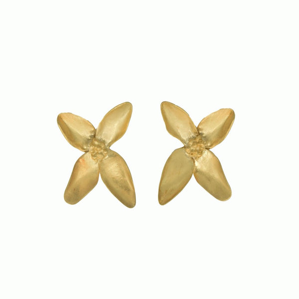 Blossom earrings gold