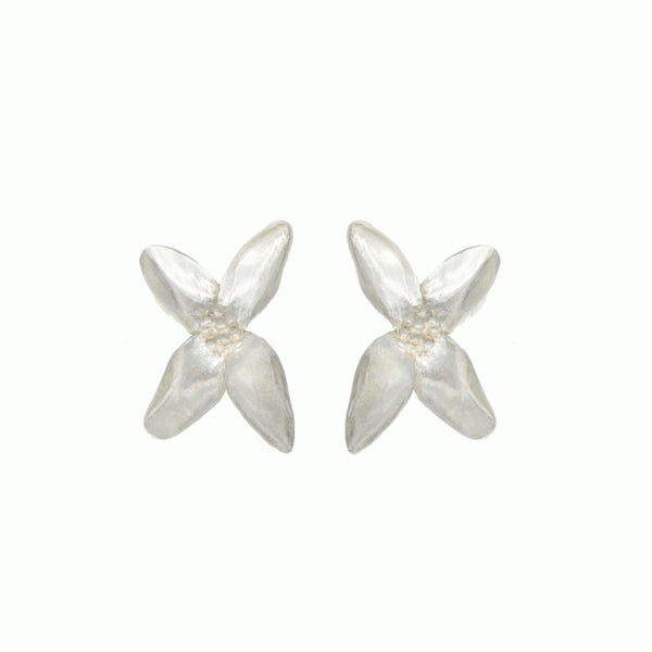 Blossom earrings silver