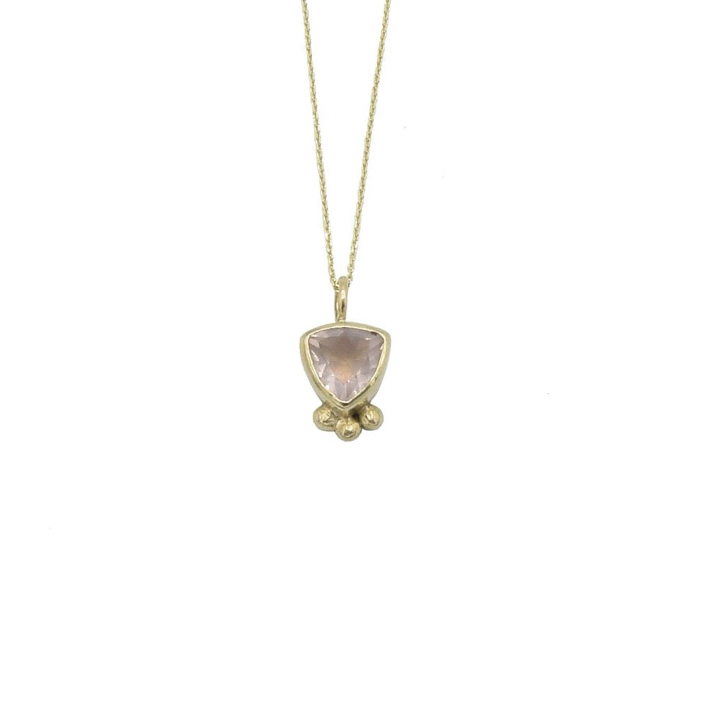 Gold trillion pendant